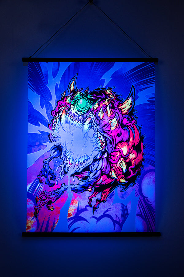 Doom Eternal Cacodemon Wall Scroll By Beast Wreck