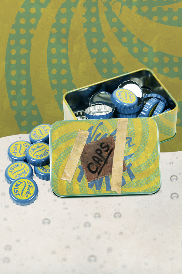 Fallout Bottle Caps Series: Nuka Twist With Collectible Tin