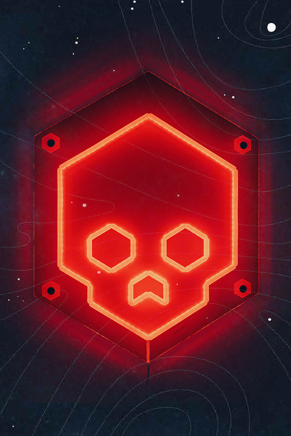 Starfield Crimson Fleet Led Wall Art