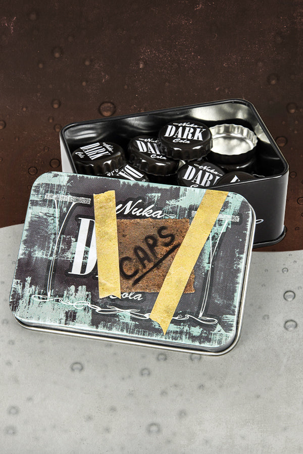 Fallout Bottle Cap Series: Nuka-Cola Dark With Collectible Tin