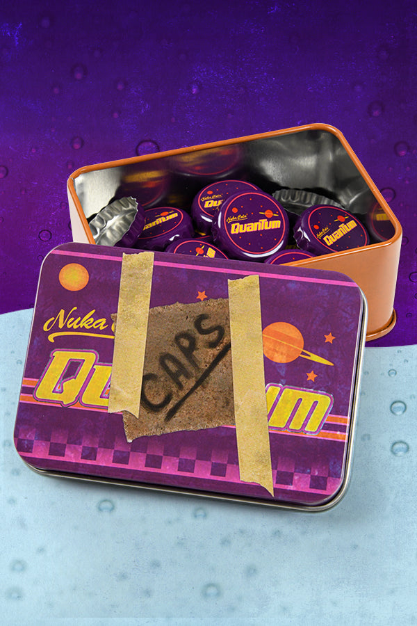 Fallout Bottle Cap Series: Nuka-Cola Quantum With Collectible Tin