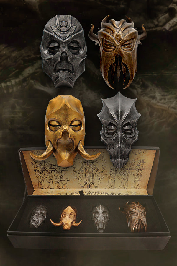 The Elder Scrolls V Skyrim Set Of 4 Dragon Priest Masks