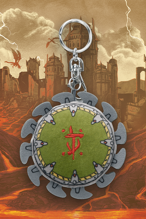 Doom: The Dark Ages Shield Saw Plush Keychain